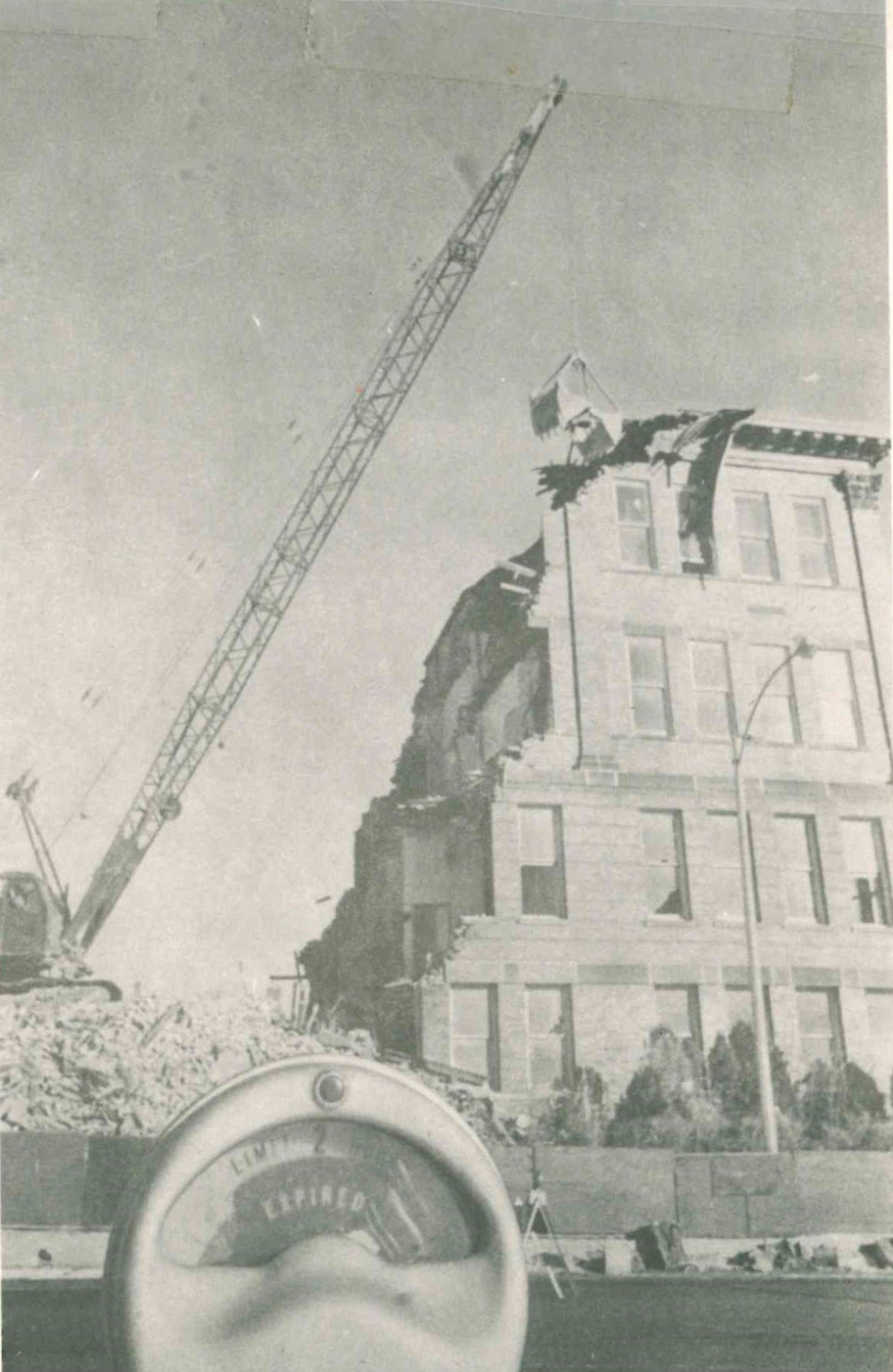 Demolition of school